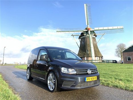 Volkswagen Caddy - 2.0 TDI L1H1 BMT Highline 150 PK LEER BEKL. AIRCO CRUISE GROOT NAV LMV VERLAAGD - 1