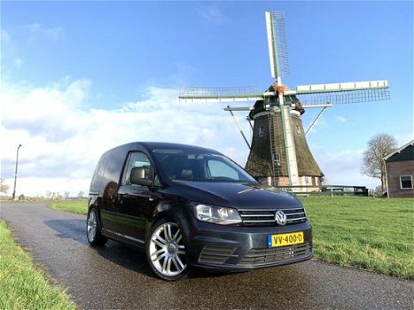 Volkswagen Caddy - 2.0 TDI L1H1 BMT Highline 150 PK LEER BEKL. AIRCO CRUISE GROOT NAV LMV VERLAAGD - 1