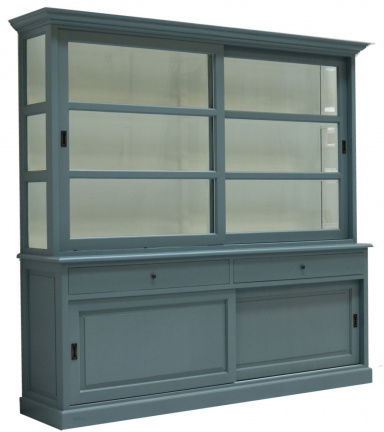 Buffetkast Lisse baby blauw - wit 240 x 50/40 x 220cm - nr. 1