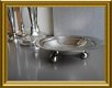 Mooi verzilverd schaaltje op bolpootjes // vintage silverplated dish - 2 - Thumbnail