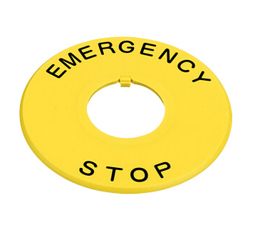 IDEC Naamplaat Emergency Stop 60mm - 0