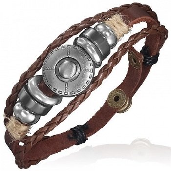 Bohemian leren Ibiza bracelet - 1