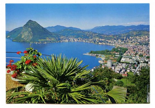 S034 Monte Bre Vista sul di Lugano monte Salvatore / Zwitserland - 1