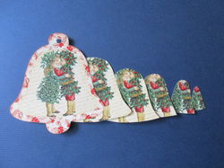 049 Kerst Pyramide losse plaatjes klok / kinderen