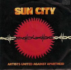 singel Artist United Against Apartheid - Sun city / Not so far away