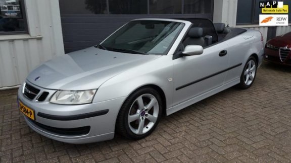 Saab 9-3 Cabrio - 1.8t Vector *181.661KM*LEER*CLIMA*NAVI*ZEER MOOI - 1