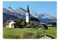 S111 Wildhaus Obertoggenburg Kath Kirche mit Churfirsten / Zwitserland - 1 - Thumbnail