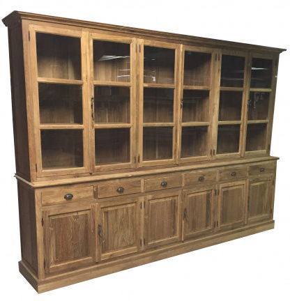 Buffetkast Eindhoven teak onbehandeld 300 x 50/40 x 220cm - nr. 1