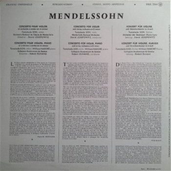 LP - Mendelssohn - Tomotada Soh - 1