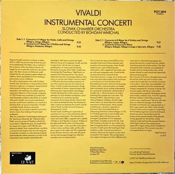 LP - Vivaldi Instrumental Concerti - 1