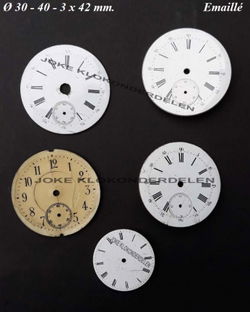 5 Gel-wijzerplaatjes = Zak / Horloge 41034