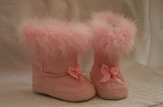 BABY LAARSJES IN ROZE MET DONS BONT MAAT 17 EN 18/19