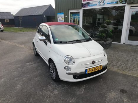 Fiat 500 C - 0.9 TwinAir Lounge fiat 500 cabrio met lederen bekleding - 1