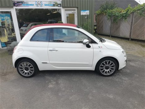 Fiat 500 C - 0.9 TwinAir Lounge fiat 500 cabrio met lederen bekleding - 1