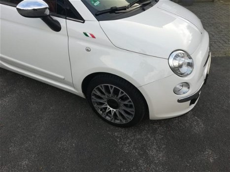 Fiat 500 C - 0.9 TwinAir Lounge fiat 500 cabrio met lederen bekleding - 1