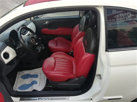 Fiat 500 C - 0.9 TwinAir Lounge fiat 500 cabrio met lederen bekleding - 1