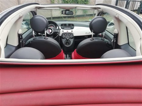 Fiat 500 C - 0.9 TwinAir Lounge fiat 500 cabrio met lederen bekleding - 1