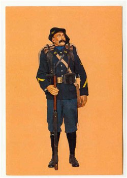 T053 France / Uniform Chasseur du 12e Bataillon de Chasseurs Alpins 1914 / Soldaat Militair - 1