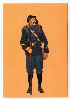 T053 France / Uniform Chasseur du 12e Bataillon de Chasseurs Alpins 1914 / Soldaat Militair