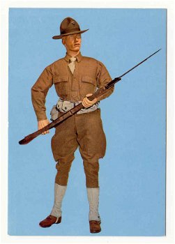 T054 Etats -Unis - Amerika / Uniform Private du US Marine Corps 1918 / Soldaat Militair - 1