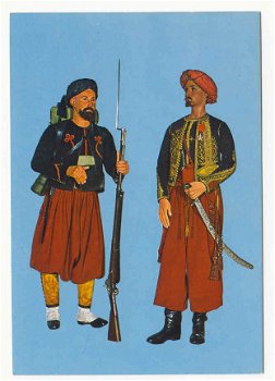 T058 Uniformes de la Monarchie de JuilletXXXVII - Zouaves: Soldat 1840 / Captaine 1833. / Soldaat Mi - 1