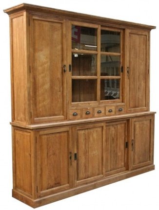Buffetkast Grave teak onbehandeld 240 x 50/40 x 230cm - nr. 1