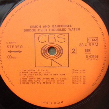 Simon and Garfunkel - Bridge over troubled water - LP 1970 - Afbeelding 4