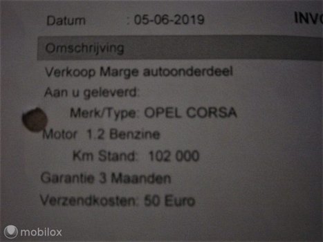 Opel Corsa - 1.2-16V Rhythm Z1.2XEP MOTOR 102.000 KM Compleet - 1