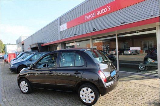 Nissan Micra - 1.2 Visia 5 deurs zwart airco nw apk - 1