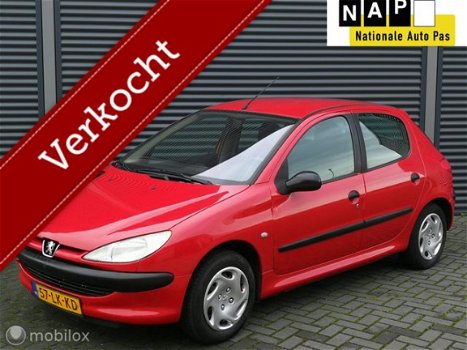 Peugeot 206 - 1.4 XR - AIRCO G3 GOEDKOPER RIJDEN KAN NIET - 1