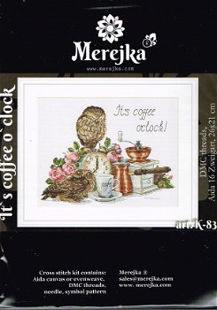 MEREJKA BORDUURPAKKET ,IT's COFFEE O' CLOCK K-83 - 1