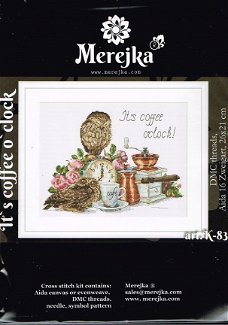 MEREJKA BORDUURPAKKET ,IT's COFFEE O' CLOCK K-83