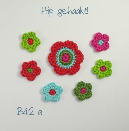Hip gehaakt! setje hip gehaakte bloemetjes - Afbeelding 7