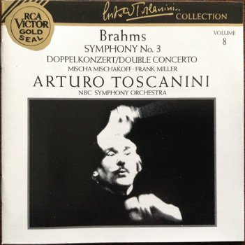 Arturo Toscanini - Brahms* - Arturo Toscanini, NBC Symphony Orchestra ‎– Brahms Symphony No. 3; D - 1