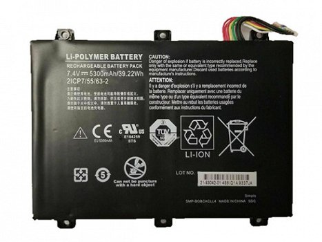 5300mAh/39.22WH Xplore SMP-BOBCACLL4 batería reemplazable para Xplore batería - 1