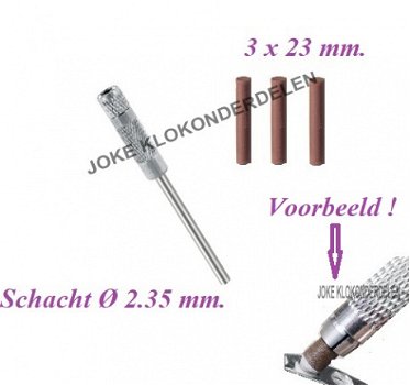 === Houder voor polijststiftjes + 3 slicone stiftjes = nieuw === 41053 - 1