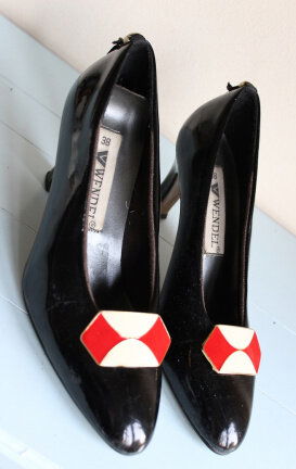 Classy lak pumps met mooi detail op de voorvoet - maat 38 - Afbeelding 3
