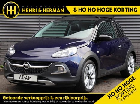 Opel ADAM - 1.0 TURBO ROCKS BLITZ (NAVI/ECC/CANVASDAK/ NU MET € 4.361, - KORTING) G-599-HL - 1