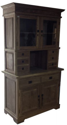 Buffetkast Horn teak open vak 110 x 50/35 x 220cm - nr. 1