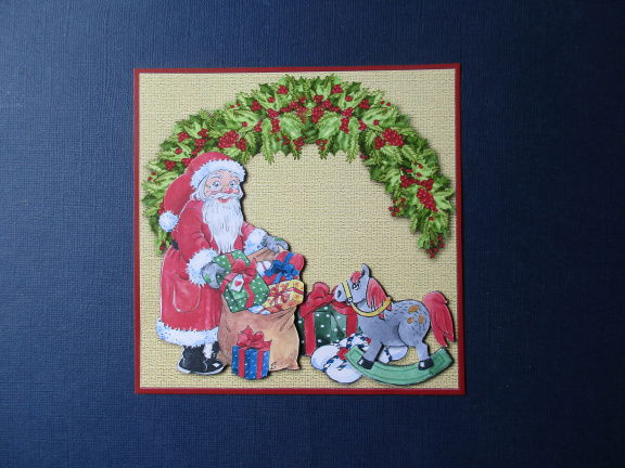 101 KERST 3d plaatje op achtergrond, kerstman / cadeau`s - nr. 1