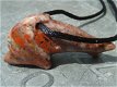 Hanger dolfijn van (bonte) Jaspis - 1 - Thumbnail
