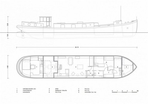 Luxe Motor Varend Woonschip met CVO - 2