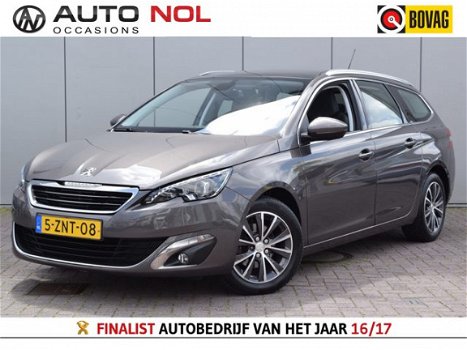 Peugeot 308 SW - 1.2 PureTech Allure Navi Leder Stoelverw Pano Isofix Dakrails 6versn Led - 1