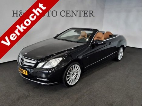 Mercedes-Benz E-klasse Cabrio - 200 CGI BlueEFFICIENCY |Bruin LEDER|NAVI|XENON| - 1