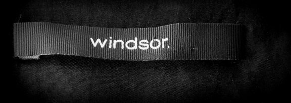 WINDSOR Zwart - wit zigzag sjaal - 5