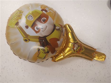 Folie ballon ** Handballon Paw Patrol ** Geel - 1