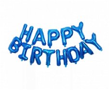 Folie ballon ** Happy Birthday ** Blauw