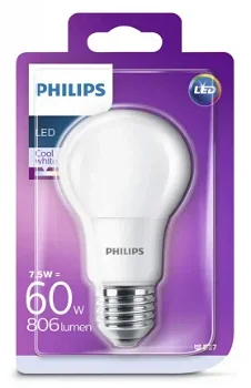 Philips E27 led lamp 230V 7,5 Watt koel-wit - 0