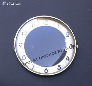 Pendule deur / wijzerplaat = bol glas 41059 - 0