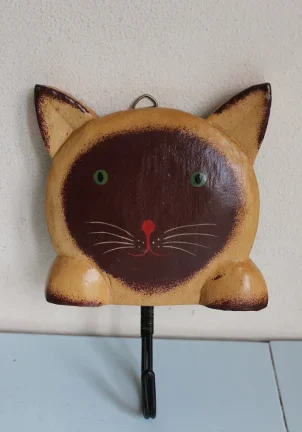 Haakje met kat kopje - nr. 1